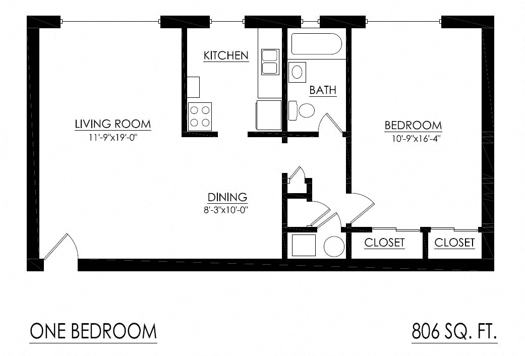 WJM Cedar Apartments 1 Bedroom Apartment